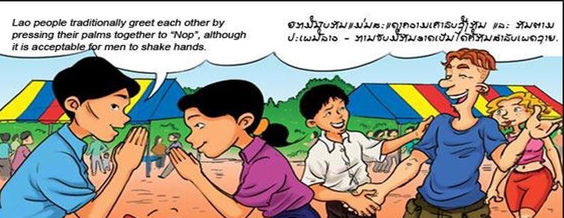 serrer la main laos