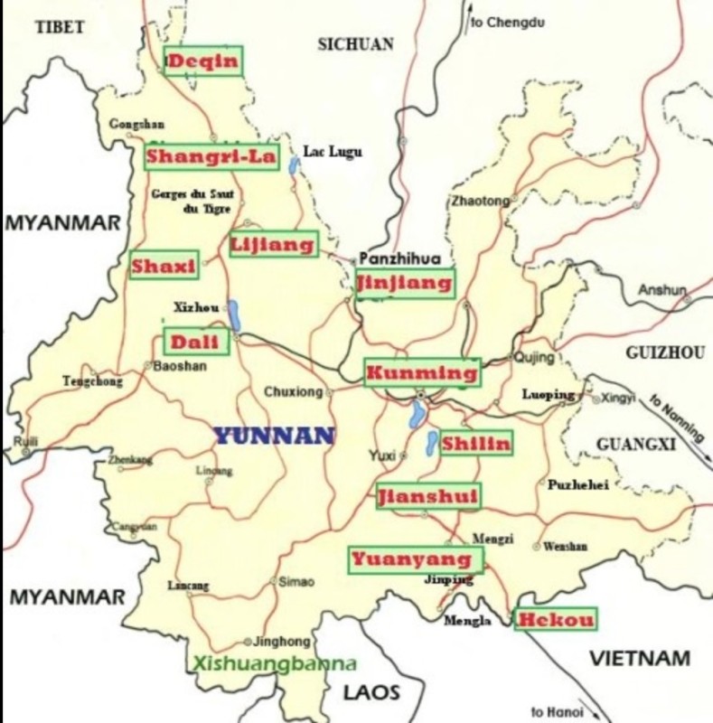 yunnan carte