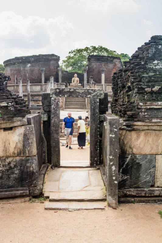 Polonnaruwa dans le triangle culturel du sri lanka