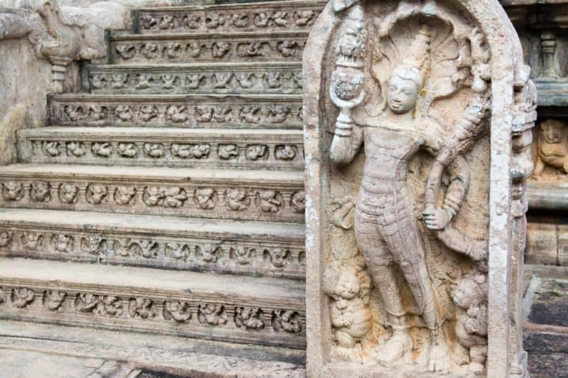 Polonnaruwa dans le triangle culturel du sri lanka