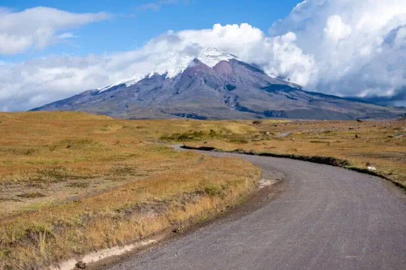 Arrivée au Cotopaxi
