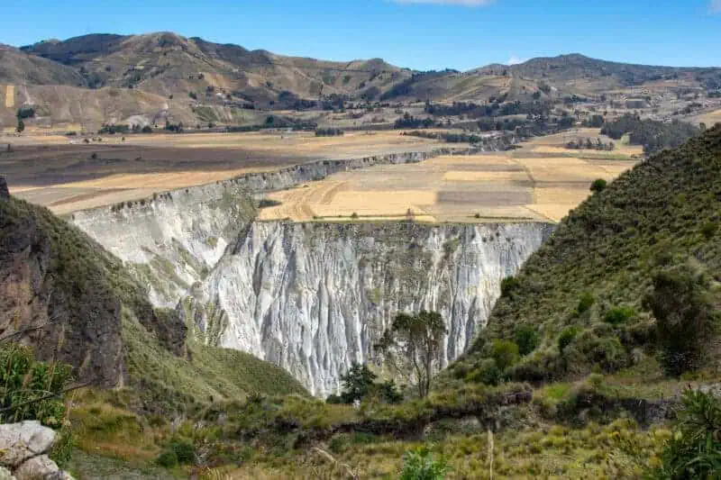canyon a côté de Quilotoa