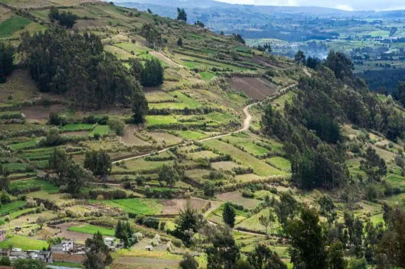 les villages vers riobamba