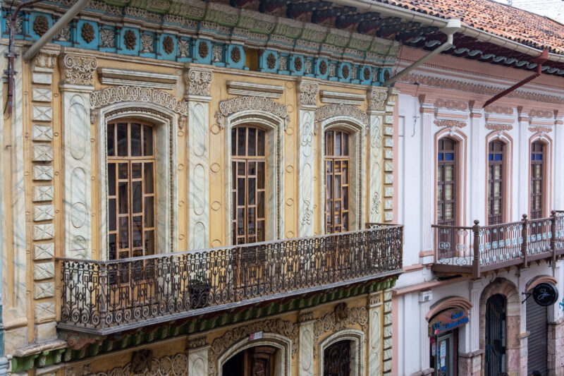 la façade des maisons de Cuenca