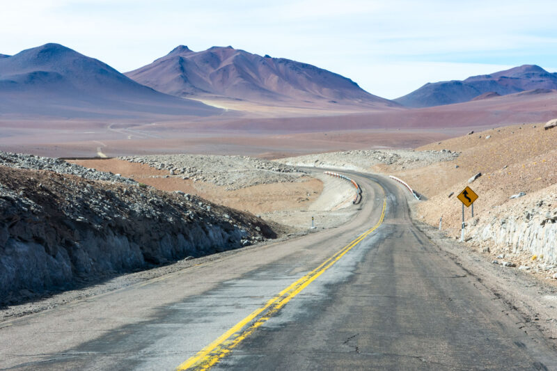 Route à 4800 mètres à San Pedro de Atacama