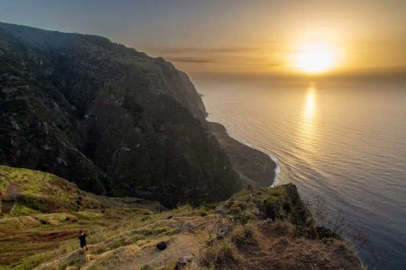 coucher de soleil sur madère