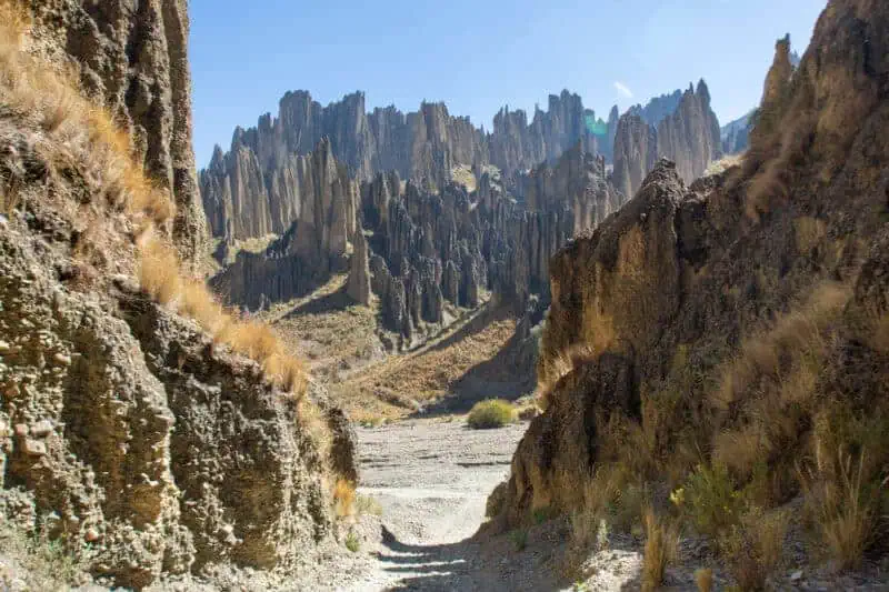 Vallée de la animas à la paz