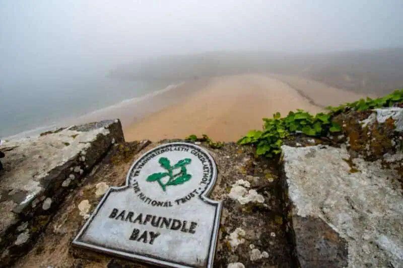 la plage avec un temps très anglais