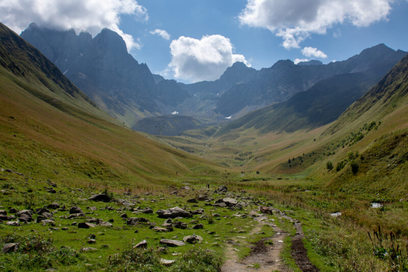 La vallée de Juta non loin de Kazbegi