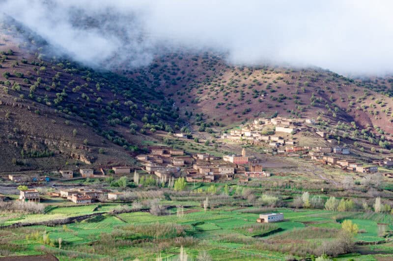 la vallée heureuse dans l'atlas