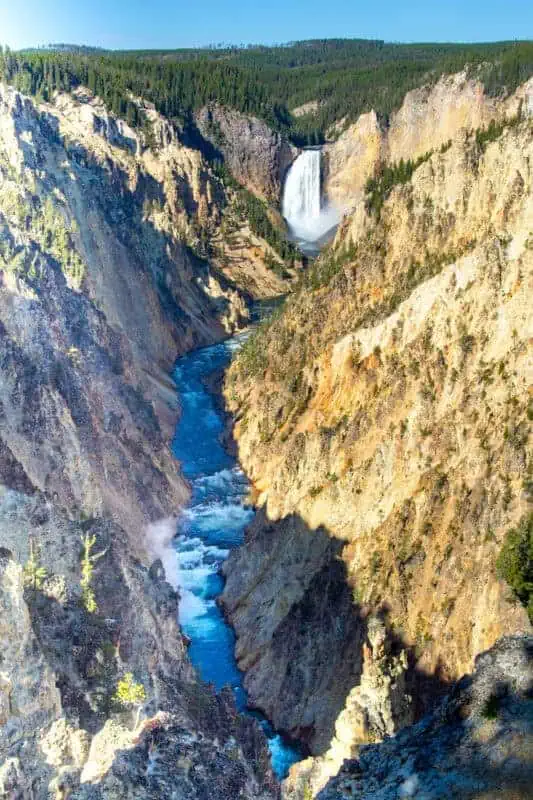 Le grand canyon de Yellowstone